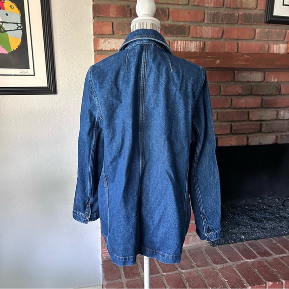 Madewell Denim Blazer in Deardoff Wash Sz L - Picture 9 of 10